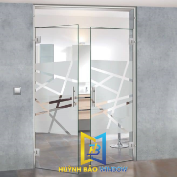 Kính Cường Lực Cửa 2 Cánh Mẫu 08