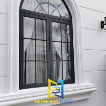 Cửa nhôm uốn vòm tại trà vinh mẫu 03