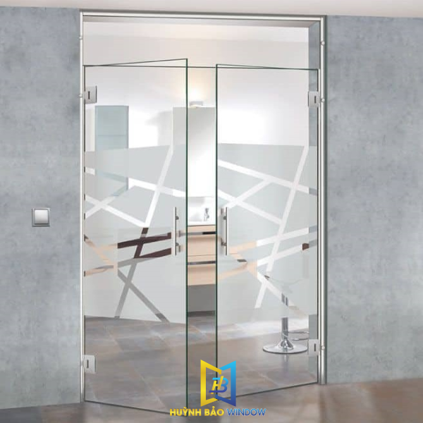 Kính Cường Lực Cửa 2 Cánh Mẫu 08