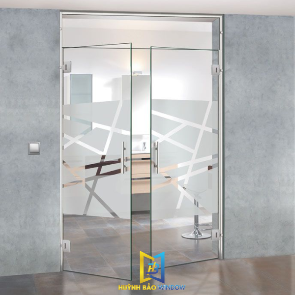 Kính Cường Lực Cửa 2 Cánh Mẫu 03